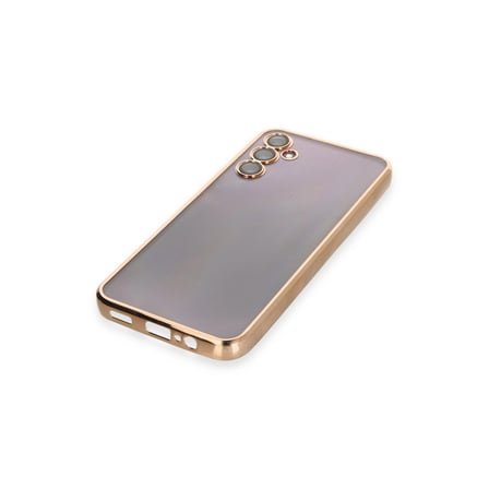 Samsung Uyumlu Galaxy A14 4g Kılıf Razer Lensli Silikon - Gold