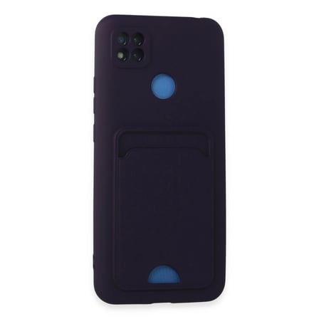Xiaomi Redmi 9c Kılıf Kelvin Kartvizitli Silikon - Derin Mor