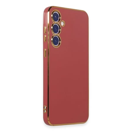 Samsung Uyumlu Galaxy S23 Fe Kılıf Volet Silikon - Kırmızı