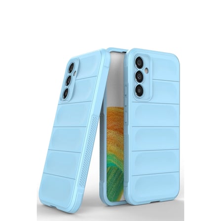 Samsung Uyumlu Galaxy M34 5g Kılıf Optimum Silikon - Sky Blue