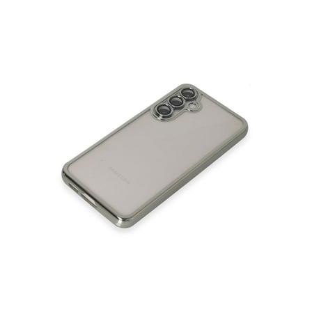 Samsung Uyumlu Galaxy S23 Fe Kılıf Razer Lensli Silikon - Gümüş