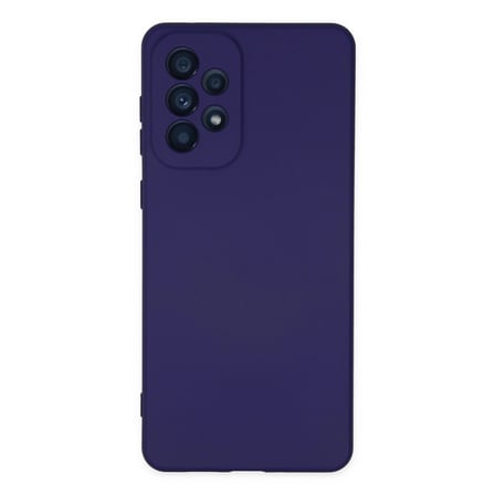Samsung Uyumlu Galaxy A23 4g Kılıf Nano İçi Kadife Silikon - Mor