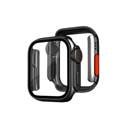 Apple Watch 41mm Watch 49mm Kasa Dönüştürücü Ve Ekran Koruyucu - Siyah