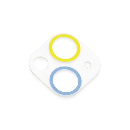 Apple İphone 13 Mini Renkli Kamera Lens Koruma Cam - Sarı-mavi