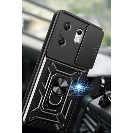 İnfinix Zero 30 4g Kılıf Pars Lens Yüzüklü Silikon - Kırmızı