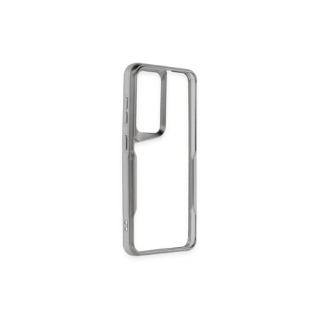 Samsung Galaxy A24 4g Kılıf Boyi Silikon Kapak - Gümüş