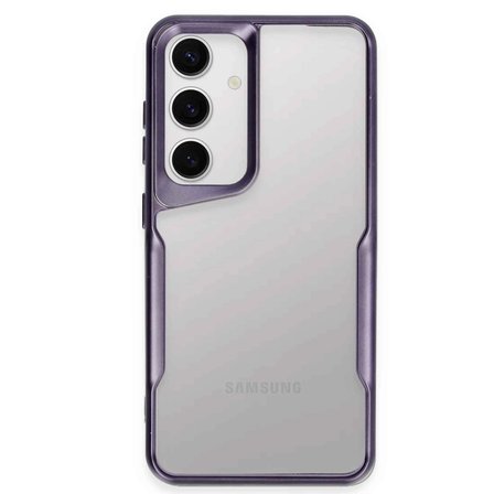 Samsung Galaxy S24 Kılıf Boyi Silikon Kapak - Derin Mor