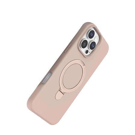Apple İphone 16 Pro Regal Magsafe Standlı Kapak - Çöl Titanyum