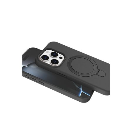 Apple İphone 14 Pro Max Regal Magsafe Standlı Kapak - Titan Gri