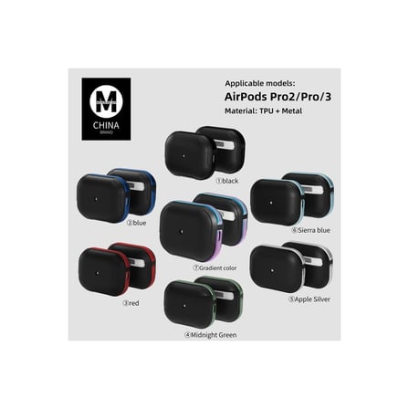 Airpods 3 (3.nesil) Mo-a8 Armor Kılıf - Rainbow