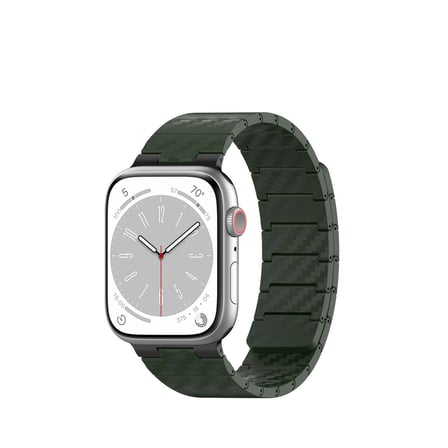 Watch 45mm Carbon Steel Kordon (saat Değildir) - Koyu Yeşil