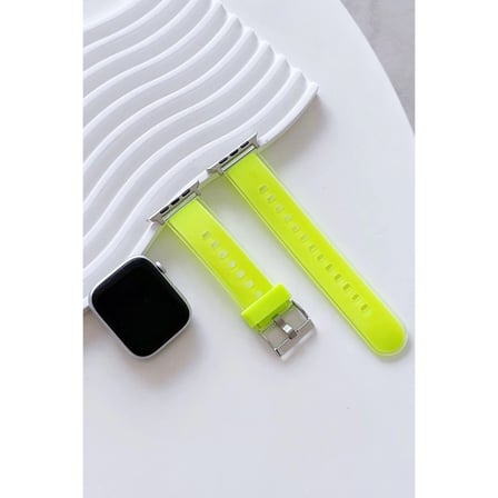Watch 45mm Jelly Silikon Kordon (saat Değildir) - Yeşil