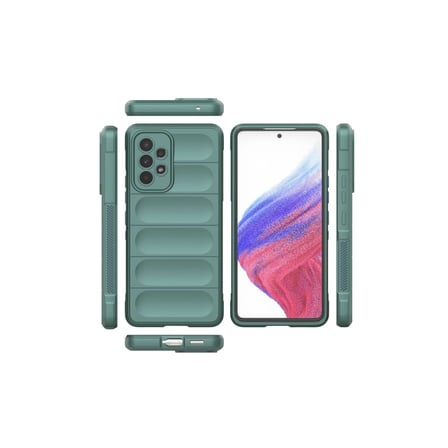 Samsung Uyumlu Galaxy A53 5g Kılıf Optimum Silikon - Koyu Yeşil