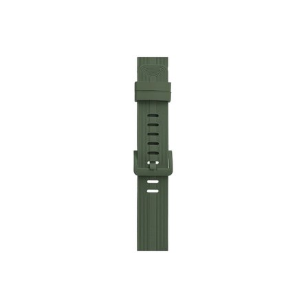 Apple Watch 38mm Kr408 Çizgili Silikon Kordon - Koyu Yeşil