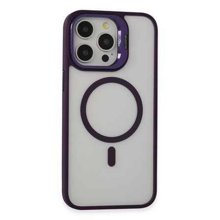 Joko Apple İphone 14 Pro Kılıf Roblox Lens Magsafe Standlı Kapak - Derin Mor