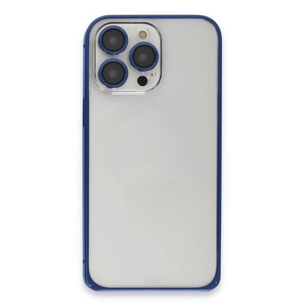 Joko Apple İphone 15 Pro Metal Bumper Mat Kapak - Lacivert