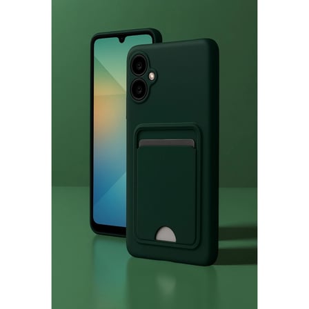 Samsung Uyumlu Galaxy A06 Kılıf Kelvin Kartvizitli Silikon - Lacivert