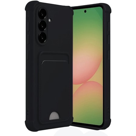 Samsung Galaxy A56 Kılıf Kelvin Kartvizitli Silikon - Siyah
