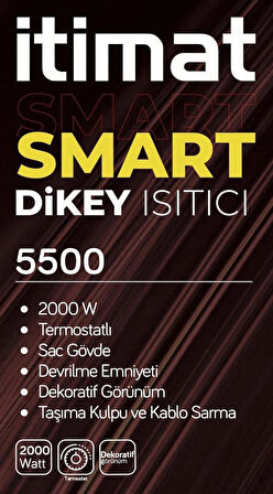 İtimat 5500 Mega XXL Smart Devrilme Emniyetli 2000w Isıtıcı