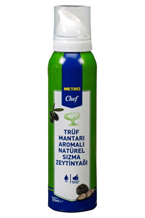 Metro Chef Sprey Sızma Zeytinyağı Trüf Mantarı Aromalı 125ML