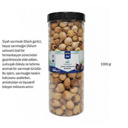 Metro Chef Siyah Sarımsak Mürdük 1000 G