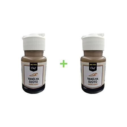 Metro Chef Vanilya Özütü Katkısız 50g X 2 Ekonomik Paket