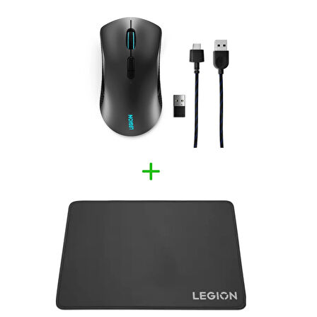 Lenovo m600 Mouse Type c Şarjlı GY50X79385+Legion Gaming MousePad GXY0K07131
