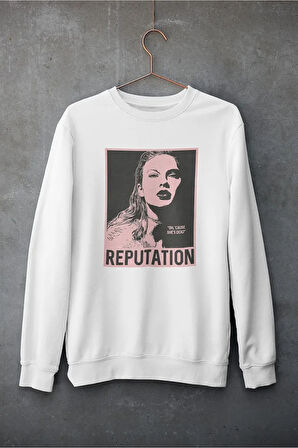 Reputation Yazılı Unisex Oversize Taylor Swift Sweatshirt