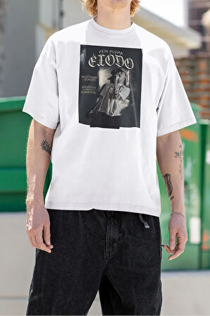 Peso Pluma Exodo Baskılı Unisex Oversize Rapper Tişört
