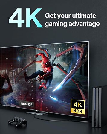 IVANKY Ultra HD 4K HDMI Kablosu 2 m, 18 Gbps 60 Hz Yüksek Hızlı