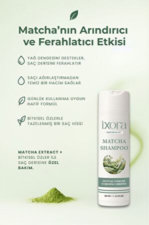 İxora Dökülme Karşıtı Matchalı Şampuan 200 ml