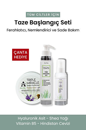 Tüm Cilt Tipleri İçin Taze Başlangıç Seti - ÇANTA HEDİYELİ