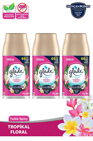 Oda Kokusu Yedek Sprey Tropikal Floral 3 x 269 ml./175gr.