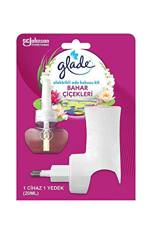 Elektrikli Oda Kokusu Bahar Çiçekleri Kit + Temiz Çarşaf Ferahlığı Yedek Şişe