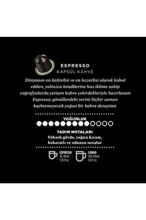 Espresso Kapsül Kahve 3 Adet 10'lu Kutu