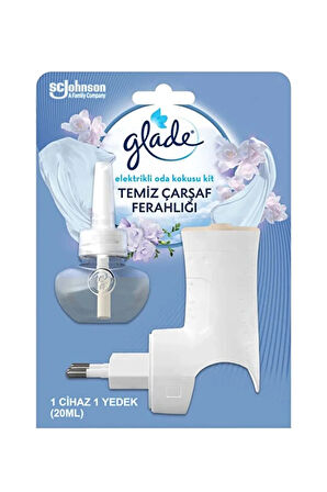 Elektrikli Oda Kokusu Temiz Çarşaf Ferahlığı Kit + Bahar Çiçekleri Yedek Şişe