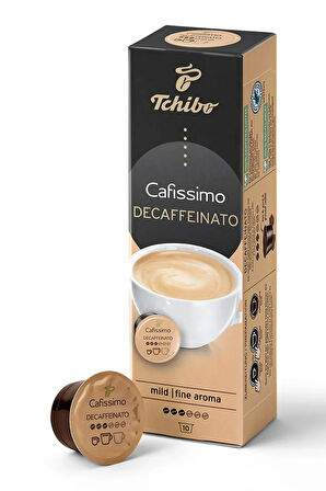 Cafissimo Caffè Crema Decaffeinato 2x10 Adet Kapsül Kahve Tchibo Bardak