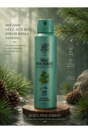 Erkek Deodorant Seti Alkolsüz 3x150ml Dark Spice Azure Noir Pine Forest Invisible
