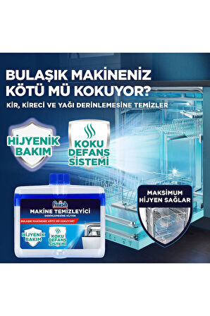2'li set Bulaşık Makinesi Temizleyici 250 ml ve Deo Bulaşık Makinesi Kokusu Limon Ferahlığı