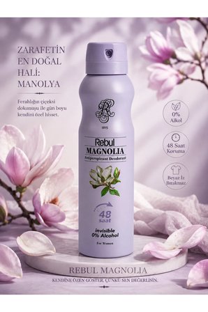 Kadın Deodorant Seti Alkolsüz 3x150ml Magnolia Bouquet Green Tea Invisible
