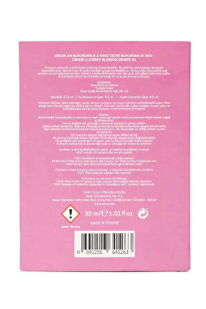 Dream Air Japon Kiraz Çiçeği Buhurdanlık ve Doğal Uçucu Yağ 30 ml. Pink Cherry Sakura