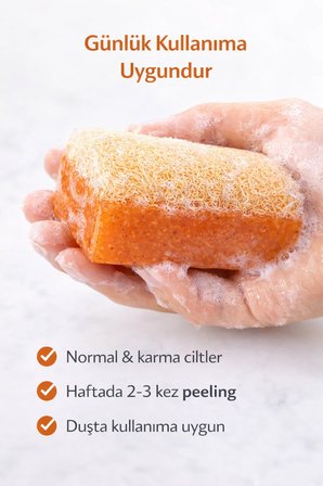 Kojik Asit Kabak Lifli Sabun – Doğal Peeling Sabunu 120 g