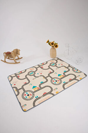 Çift Taraflı Oyun Matı-Oyun Halısı 140x200x1 cm