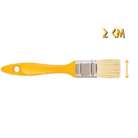 İzmir Fırça Libra Kestirme Boya Fırçası No: 1 - 2 cm.