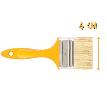 İzmir Fırça Libra Kestirme Boya Fırçası No: 3 - 6 cm.