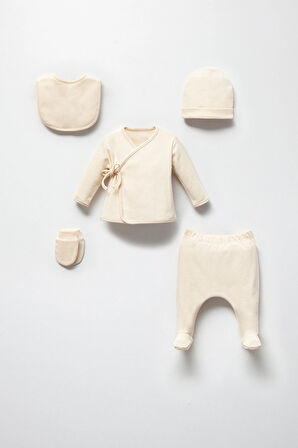 %100 Organik Pamuk 5'li Hastane Çıkış Seti