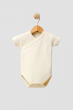 %100 Organik Pamuklu Çıtçıtlı Bebek Body Zıbın