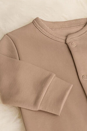 %100 Organik Pamuklu Patikli Bebek Tulum