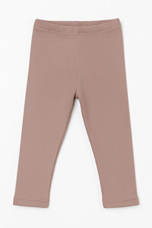 %100 Organik Bebek - Çocuk Fitilli Esnek Tayt