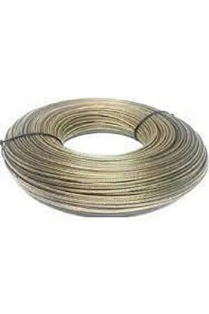 100 Metreizoleli Çelik Halat 3 Mm Pvc Kaplı Çamaşır Ipi 